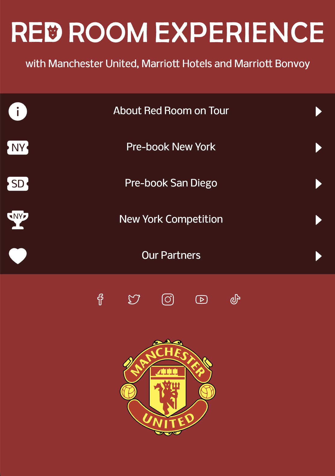 Red Room on tour app